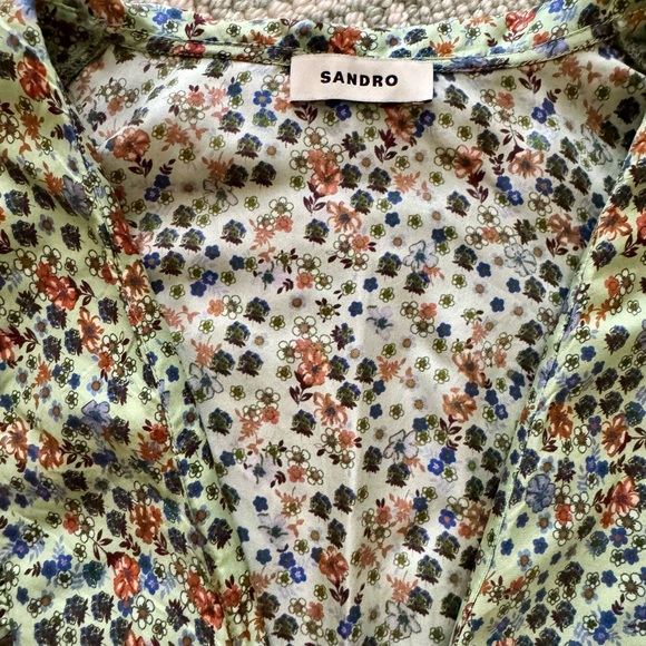 SANDRO 💯% SILK DRESS 💛💛💛 - Picture 5 of 5